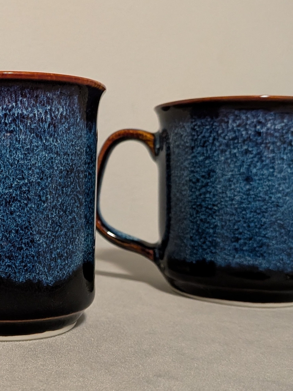 Blue Speckle Glazed Ceramic Mugs - Set of 2 West Elm Blue Brand